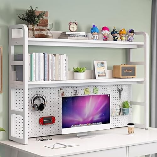 QYZUJIKL Desktop-Bücherregal, Desktop-Bücherregal für Computertische, multifunktionales freistehendes Arbeitsplatten-Aufbewahrungsregal, Ausstellungsregal für Bürotische, Wohnkultur, Wohnheim/a/75 cm