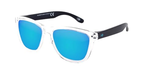 NAIF Unisex Magaluf Sonnenbrille, Glas & Schwarz matt