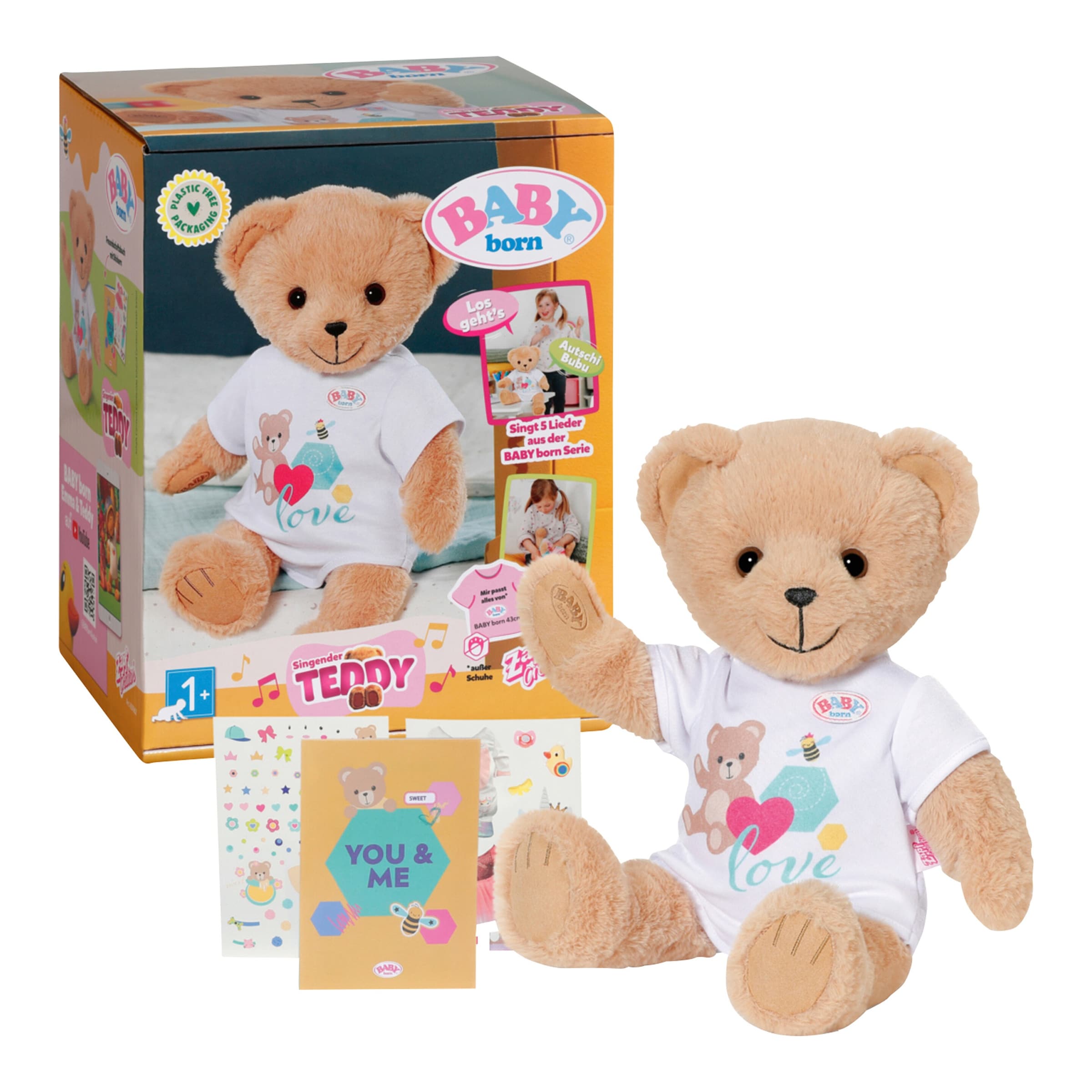 Zapf Creation Baby Born Kuscheltier Singender Teddy