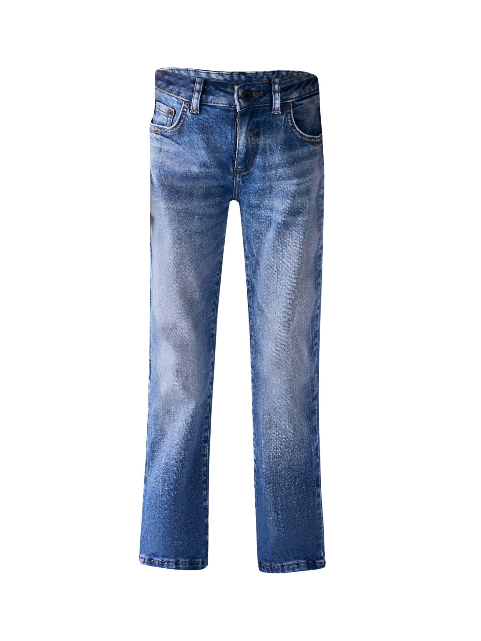 LTB Jeans Mädchen-Jeanshosen Deonne G Schlank Mittlere Taille mit Reißverschluss in Mittelblau - Größe 134CM