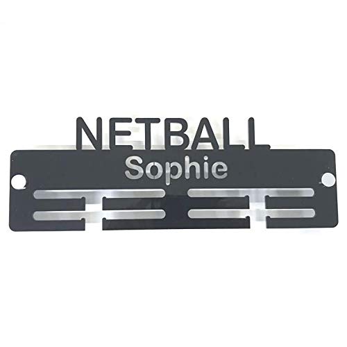 Super Cool Creation Personalisierbarer Medaillenhalter"Netball"