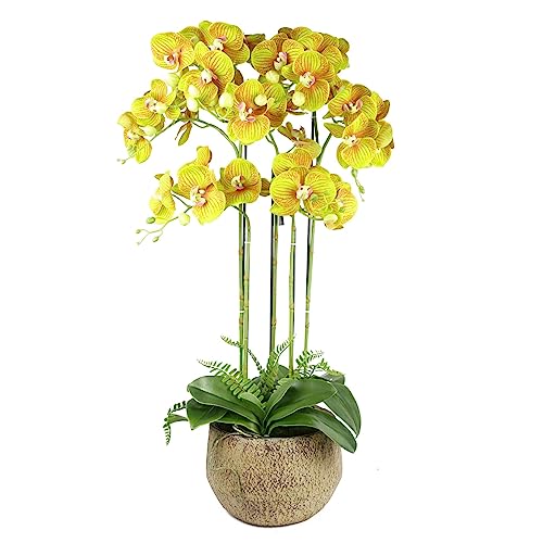 Leaf Design UK Realistische künstliche Orchidee im Topf