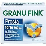 GRANU FINK Prosta Forte 500 mg - Pflanzliches Arzneimittel zur Behandlung von Prostata-Blasenbeschwerden - mit einzigartigem Uromedic® Kürbis - 1 x 80 Hartkapseln