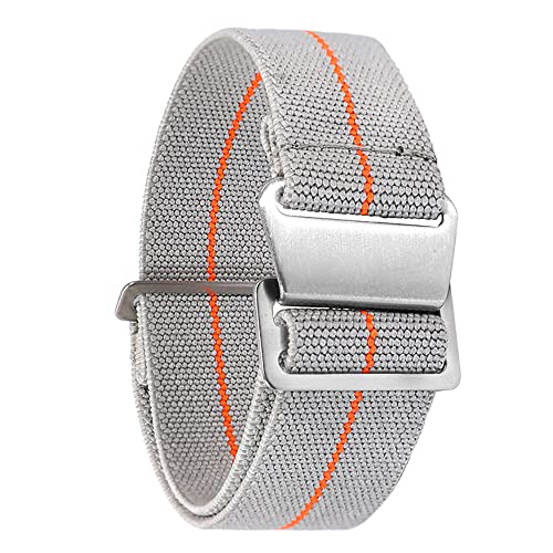 OPKDE Nato-Armband für Garmin Vivoactive 4 3 / Venu SQ 2 Plus, 60S, 20 mm, Fallschirm, elastisch, Nylon, 22 mm, 20 mm, Achat