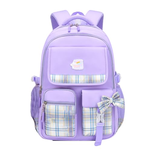 Cartoon Bedruckter Schulrucksack Große Kapazität Lastreduzierender Kinderrucksack Atmungsaktiver Schmutzabweisender Tagesrucksack