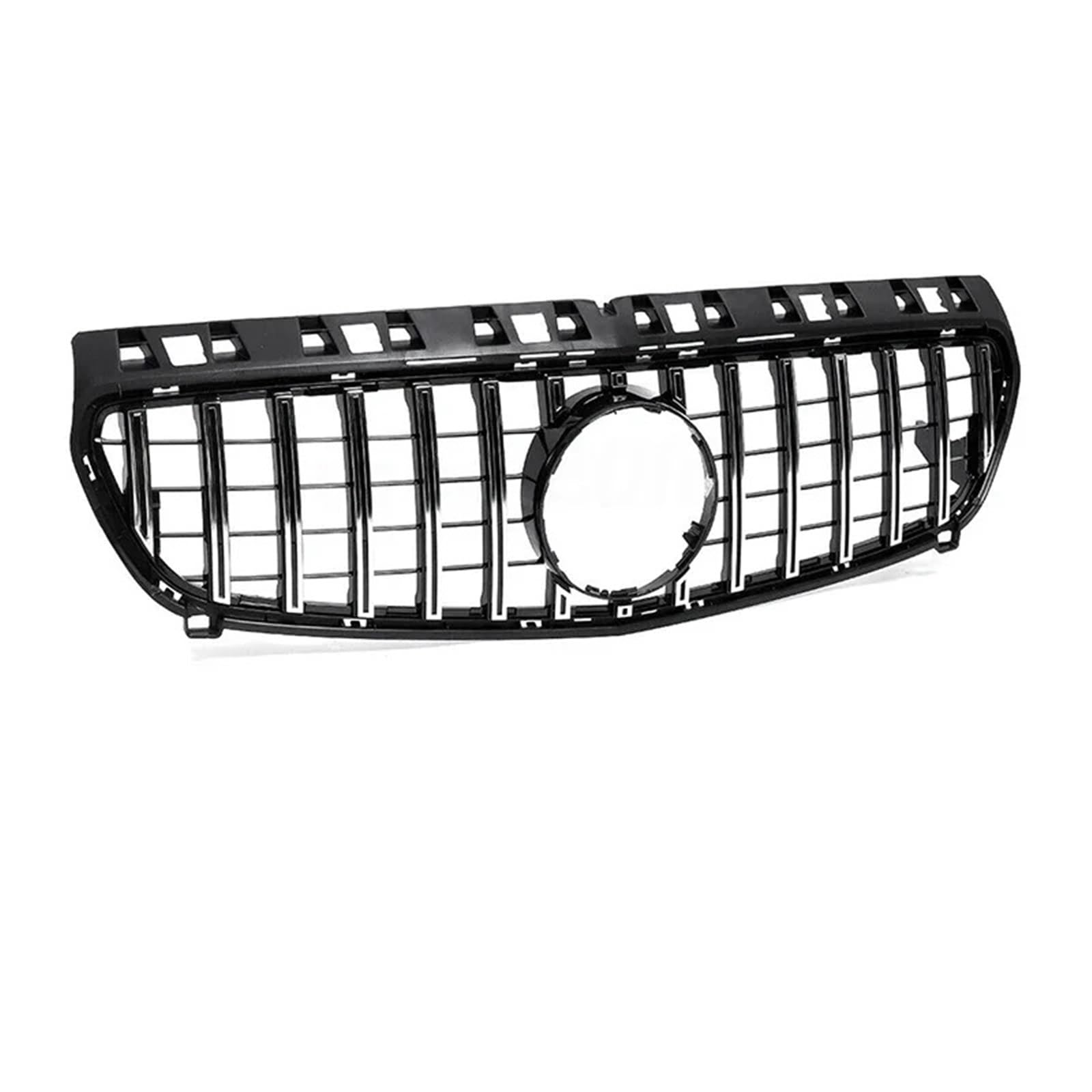 Frontgrills Für Benz A-KLASSE W176 2013-2018 GTR A180 A200 A250 Diamant Stil Auto Vorderen Stoßfänger Gitter Haube Mesh Front Bumper Grille(13-15 GT Silver)