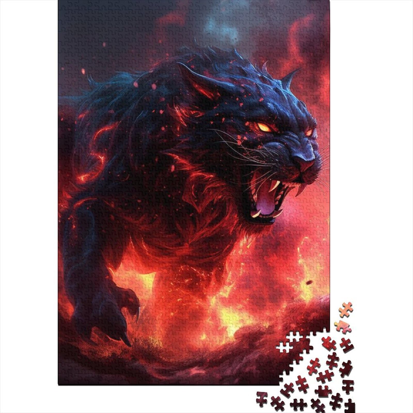 Art Bunte Katzen Puzzle 1000 Teile Puzzle für Erwachsene Teenager Puzzle Puzzle Puzzles für Erwachsene Lernspiel Herausforderungsspielzeug 75x50cm