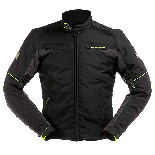 V Quattro Design Lorenzo Herrenjacke, Schwarz Anthrazit, Größe L