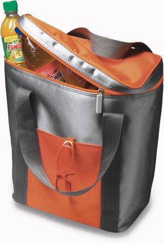 Grosse Kühltasche - Inhalt passend für 6 x 1,5 ltr. Flaschen, Zipper mit Zugband von notrash2003®