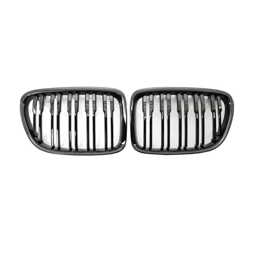 Frontgrills Für Für X1 E84 2009-2015 Nierengrill Schwarz Glänzend Doppellamellen-Autogrill Doppellamellen-Auto-Frontnierengrill Front Bumper Grille