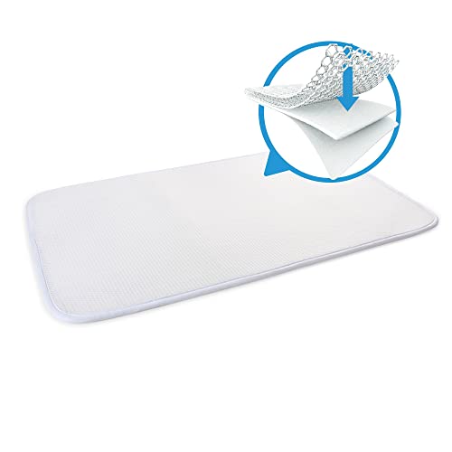 AEROSLEEP - Sleep Safe Matratzenschoner - Ihr Baby kann immer frei weiteratmen - 3D - Wabenstruktur - 200 x 90cm - Weiß