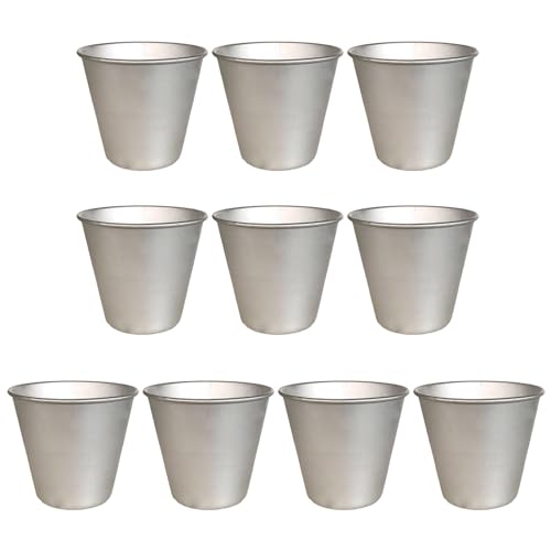 Set 10 Antihaftbeschichteten Pudding Eier Backbecher Praktische Plätzchen Aluminium Dariolen