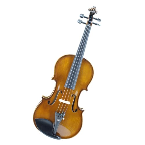 Geige Handgefertigte bemalte Ebenholz-Accessoires für Violine, gemusterte Violine, Größe 3/4, 4/4, 1/2 (Color : 4/4)