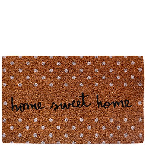 Laroom Fußmatte Home Sweet Home 40x70x1.8 cm braun