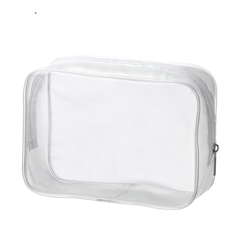 Transparenter Kulturbeutel 1/4 stücke Transparente Schönheit Fall Kulturbeutel Reise Veranstalter Kosmetikerin Kosmetik Halter Klar Make-Up Fällen PVC Taschen(Color:M (4pcs))