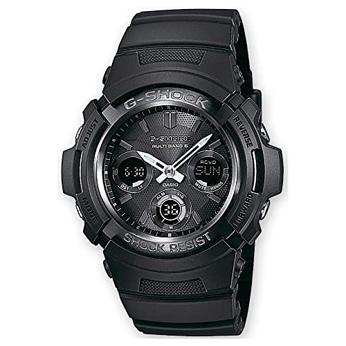 Casio G-Shock Analog-Digital Herrenarmbanduhr AWG-M100 schwarz, Solar und Funkuhr, 20 BAR