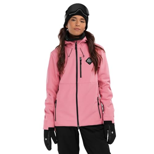 SIROKO - Softshell Jacke für Schnee für Damen W2-W Lollipop - L - Bubblegum Pink