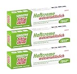 3 x FITTYDENT super sensitive Haftcreme 40 g Paste - Die sanfte Haftcreme die einzig wasserunlösliche Haftcreme mit Aloe Vera & Myrrhe