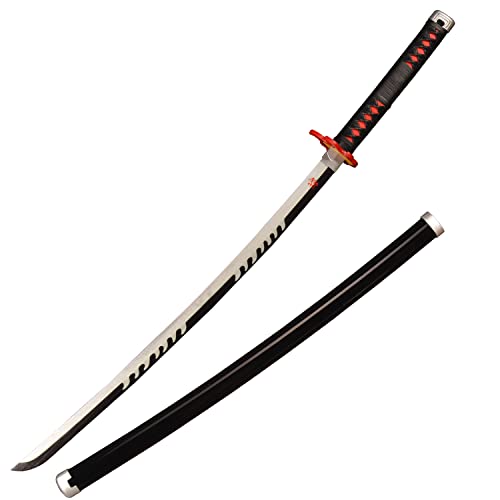 Sword Valley Holz Blade Anime Samurai Schwert, Demon Slayer-Schwert 104 cm- Wooden Cosplay Spada, Tanjirou Spada, Toy for Kids or Anime Fans (Kamado Tanjirou2)