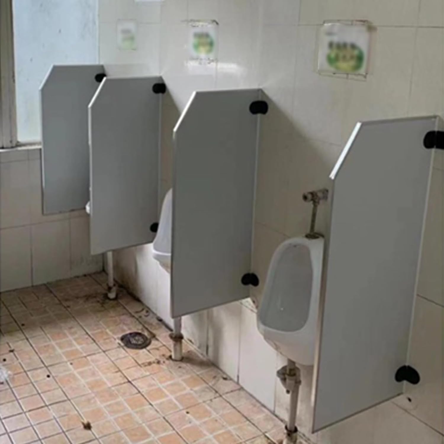 Wandmontierter Urinal-Trennwand, Urinal-Sichtschutz, Toiletten-Trennwand, geeignet für Schulen und öffentliche Plätze