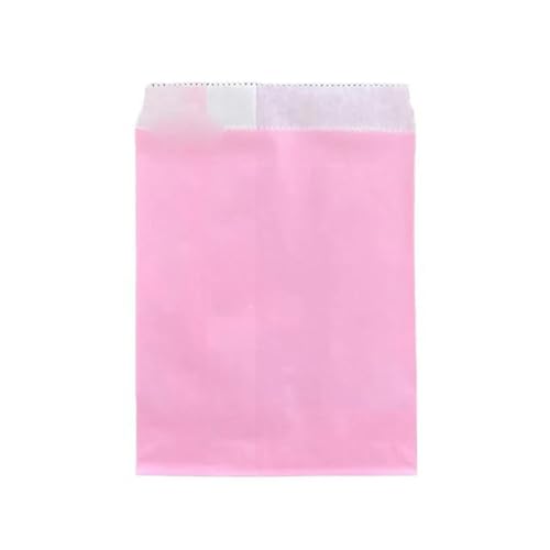 50/100 Stück/Farbe Geschenk-Kraftpapiertüte, Süßigkeiten, Brot, Snack, Lebensmittel, Sicherheitstasche, Geburtstag, Hochzeit, Geschenk, Geschenkverpackung, Tasche, Gastverpackung, hellrosa, 100 Stüc