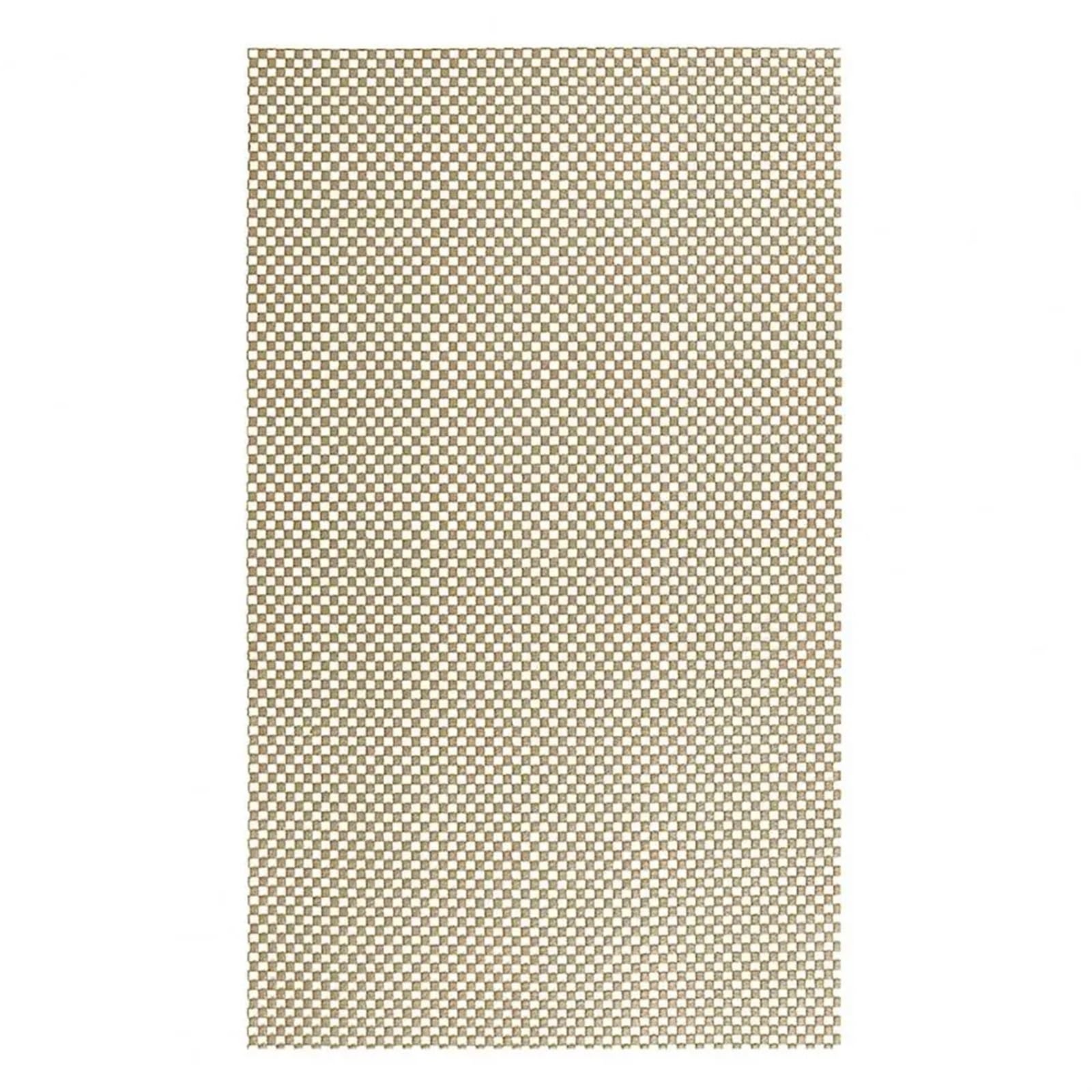 Antirutsch-Teppichunterlage, Teppich Anti-Rutsch-Unterlage 2PCS große Regal Liner PVC kann geschnitten Werden Küchengeschirr(Beige)