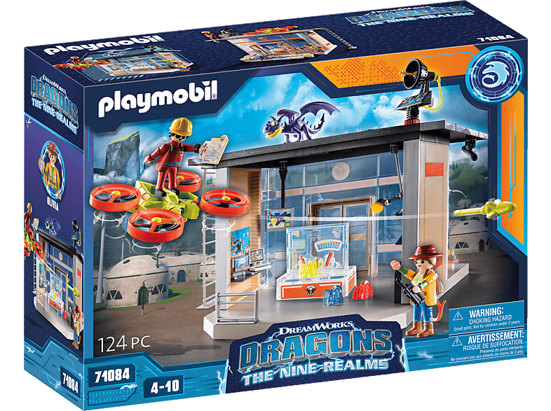 PLAYMOBIL 71084 Dragons: The Nine Realms - Icaris Lab Spielset, Mehrfarbig