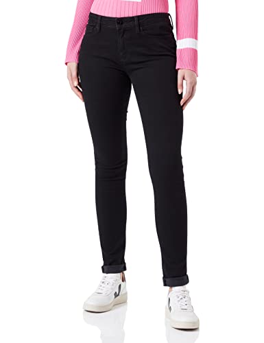 Moschino Damen Skinny Fit 5 Pocket Trousers Casual Pants, Schwarz, 30 EU