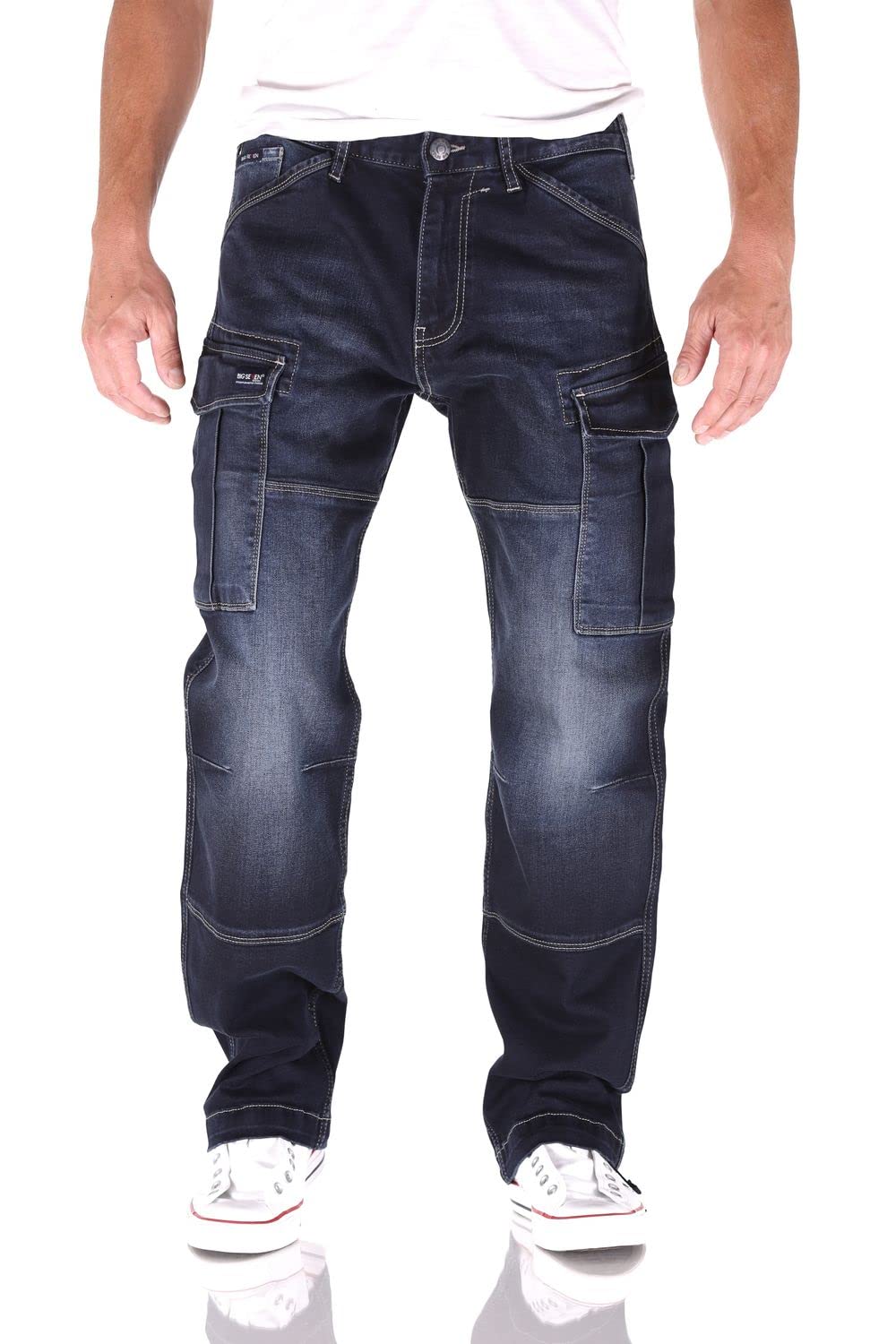 Big Seven Brian SLC Cargo Comfort Fit Herren Jeans, Hosengröße:W42/L36