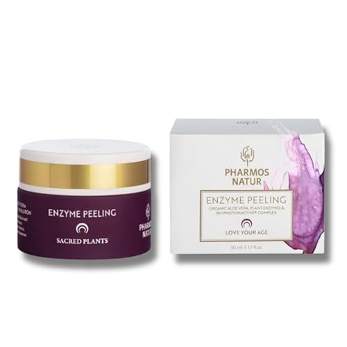 Pharmos Natur Enzyme Peeling 50 ml - Natürliche Enzymkraft für Strahlende Haut, Faltenreduktion und Intensive Feuchtigkeit