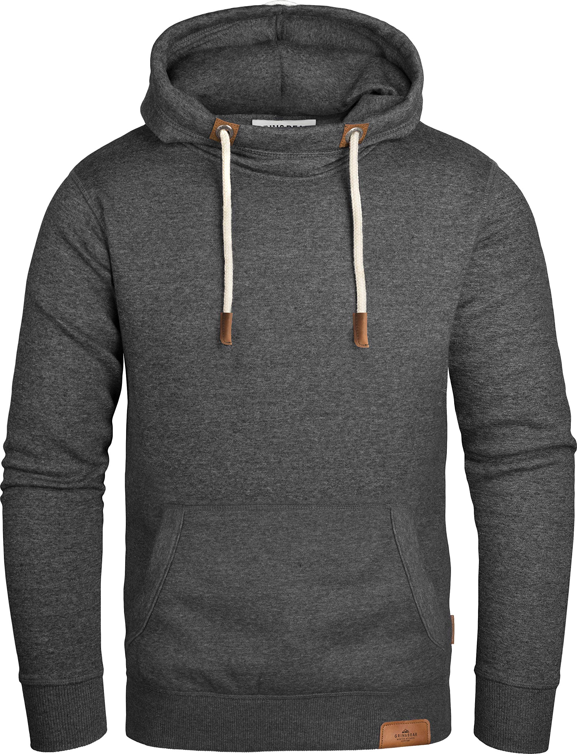 Grin&Bear Herren Kapuzenpullover anthrazit, XL, GEC470