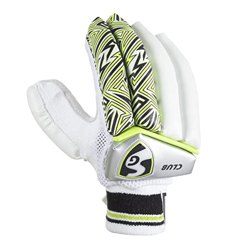 SG Club Cricket Batting Gloves | Multicolor | Size: Mens | for Right-Hand Batsman