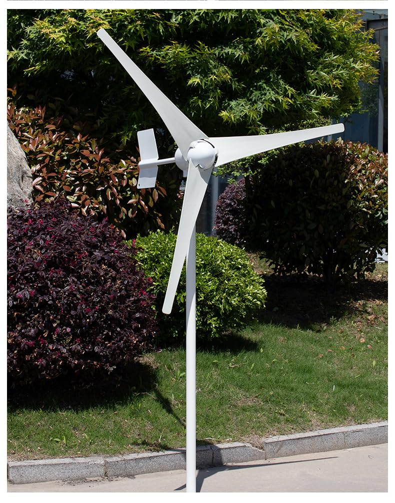 KX-ENERGIE 1000W Komplette Windkraftanlage Kits 24V Windturbine, MPPT Laderegler, Off Grid Wechselrichter Ausgabe 230V Horizontaler Windgenerator 1KW Für Home bauernhof (24, Volt)