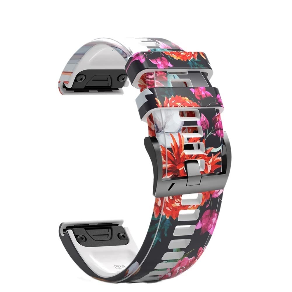 BANDKIT Sport-Silikon-Uhrenarmband für Garmin Fenix 6X 6 6S Pro 5X 5 5S Plus 3HR, einfache Passform, Schnellverschluss-Armband, Zubehör, For Approach S60 S62, Achat