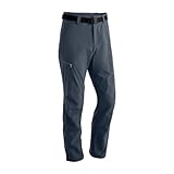 Maier Sports Nil, Herren Wanderhose, Wasserabweisende Outdoorhose für Trekking und Hiking, PFC-frei, mSTRETCH pro 4 & Dryprotec, Rollup-Funktion, Grau, 60 (W44/L33)