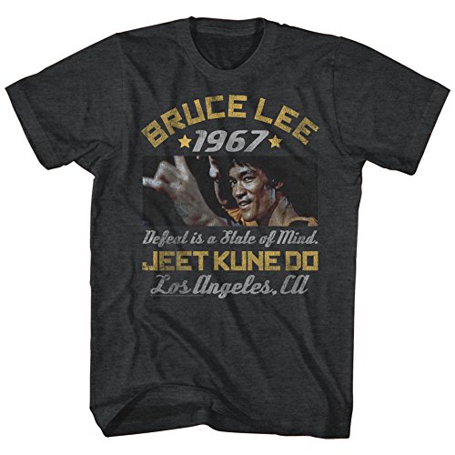 American Classics Unisex-Erwachsene Bruce Lee Box Smirk, kurzärmelig T-Shirt, Blickdicht, Schwarz/Erika, Mittel