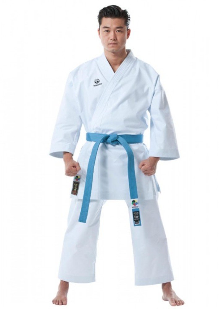 Tokaido Unisex – Erwachsene Kata Master PRO Karateanzug, weiß, 150 (2,0)