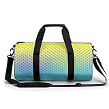 Regenbogen-Punkte Sport Duffel Bag Sporttasche Reisetasche Handgepäck Tasche Schwimmtasche Weekender Bag 45x23x23cm