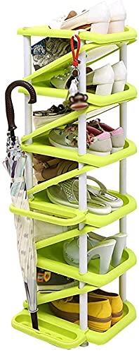 YIHANSS Schuhregal, Organizer, kreativer Kunststoff, Schlafsaal, Badezimmer, Bekleidungsgeschäft, Haushalt, multifunktional, 32 x 28 x 101 cm, sparsam (lila, 32 x 28 x 101 cm)