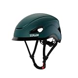 SoFlow Safe 'N' Drive Helm für Fahrräder, E-Scooter und Skateboards (Unisex, 55.5-59 cm, Türkis)