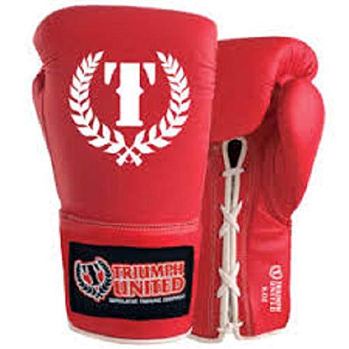 Triumph United Wettkampf-Boxhandschuhe, Rot, 227 g