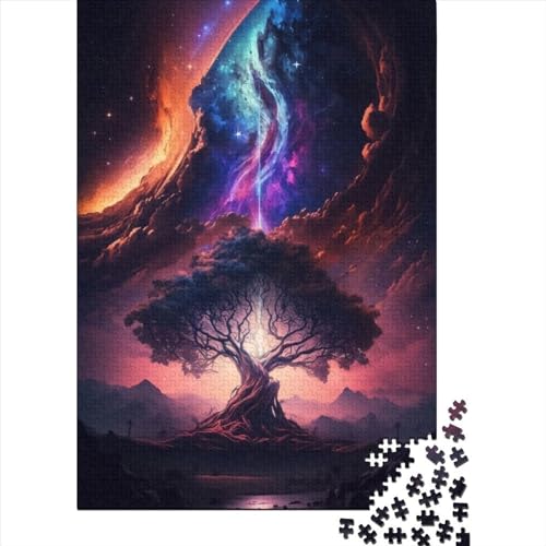 1000-teiliges Puzzle für Erwachsene Teenager, „Kosmischer Himmel“ für Erwachsene, schwierige Puzzles, Entspannungspuzzles, Spiele, Denksportaufgaben (Größe: 75 x 50 cm)