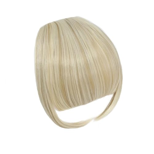 Pony Extension für Damen Clip-in-Pony-Haarverlängerung, Fransen-Pony-Haarteil, hochwertiger synthetischer Pony-Haarschmuck for Frauen, tägliche Party Fringe Bangs(86-613)