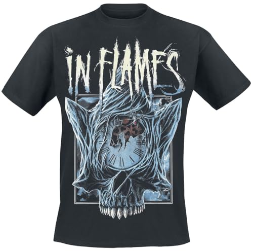 In Flames The Great Deceiver Männer T-Shirt schwarz L 100% Baumwolle Band-Merch, Bands