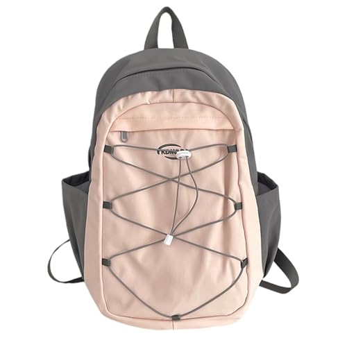 Harajuku Rucksack Schule Studenten Große Kapazität Laptop Tasche Daypack Bungee