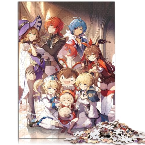 Puzzle für Puzzle Genshin Impact Amber für Erwachsene, 1000-teiliges Puzzle, Holzpuzzle, Familienaktivitätspuzzle, Lernspiele, 1000 Teile (50 x 75 cm)