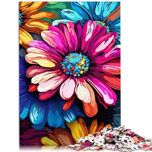 Puzzlespiele Daisy, bunt, 1000 Teile, für Erwachsene, Geschenke, Holzpuzzle, jedes Teil ist einzigartig – anspruchsvolles, unterhaltsames Familienspiel, 1000 Teile (50 x 75 cm)