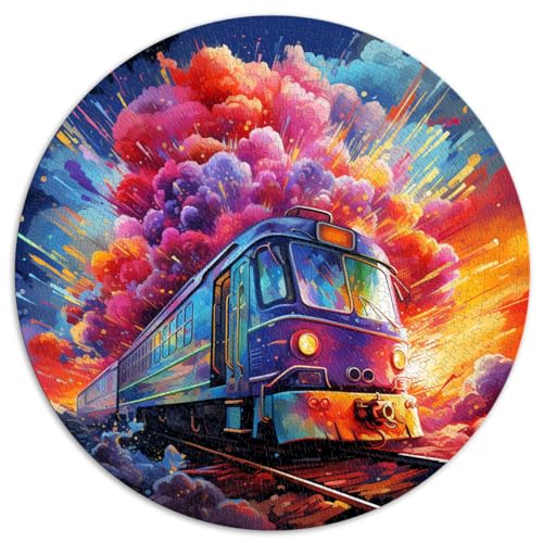 Puzzle-Geschenk, Eisenbahn-Shuttle, 1000 Teile, 67,5 x 67,5 cm, DIY-Puzzle-Spielzeug, jedes Teil ist einzigartig – anspruchsvolles, unterhaltsames Spiel für die ganze Familie