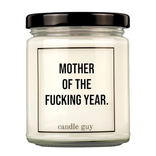 candle guy Duftkerze | Mother of the fucking year. | Handgemacht aus 100% Sojawachs | 70 Stunden Brenndauer