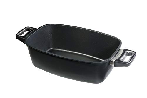 Original Gundel GUSS BRÄTER INDUKTION, 33 x 21 x 11,5 cm, Titan-Keramik-Oberfläche, backofenfeste Griffe